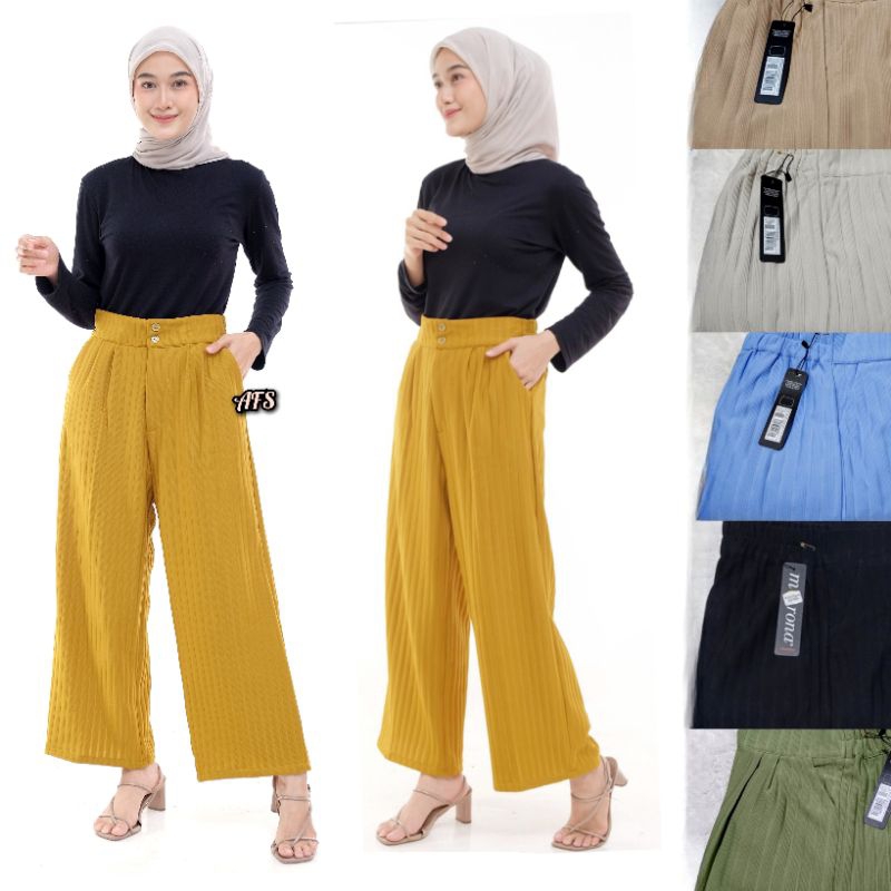Celana Kulot Wanita Knit 7 Warna Standar dan Jumbo XXL SUPER PREMIUM Kulot Knit