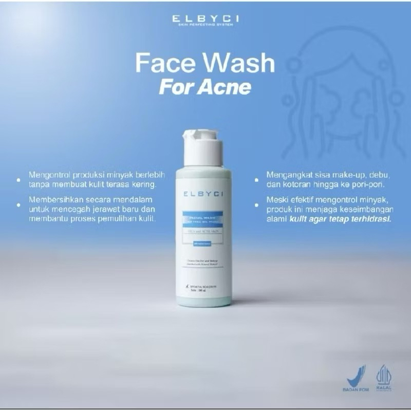 [original] ELBYCI SKINCARE FACIAL WASH ACNE