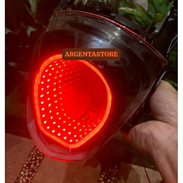 STOPLAMP INFINITY SCOOPY LED 2017 - 2020 CUSTOM LAMPU BELAKANG INFINITY MIRROR LED VARIASI SCOOPY