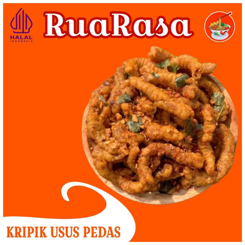 

Kripik Usus Crispy pedas daun jeruk 100 Gram Termurah Makassar