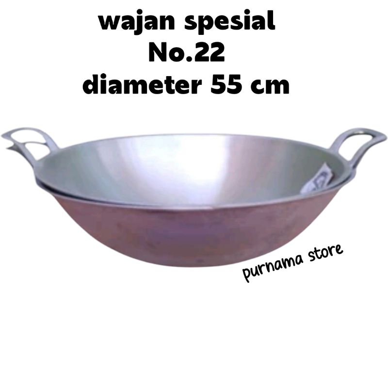 Wajan Kuali Kancah Besar Penggorengan No.22-24 Wajan Anti Lengket Bahan Tebal Kualitas teruji