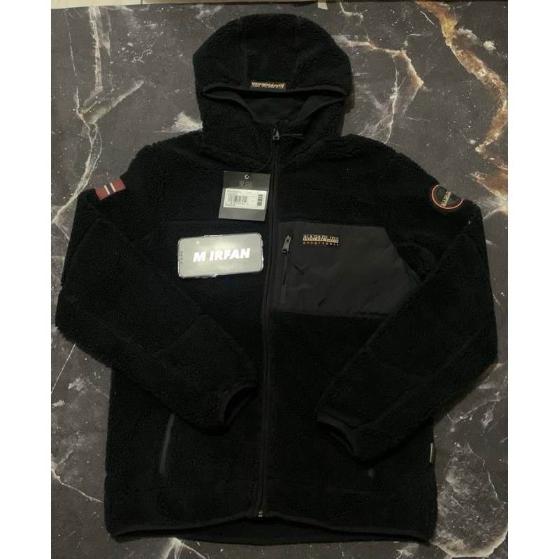 JAKET NAPAPIJRI SIZE L BLACK ORIGINAL