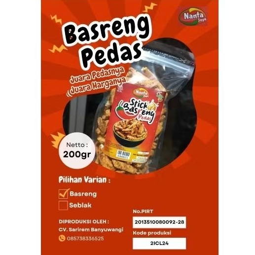 

Basreng Pedas gurih