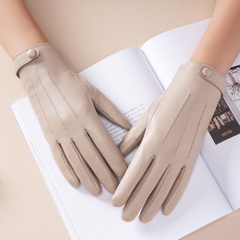 Sarung Tangan Kulit Wanita Touchscreen Winter Gloves Motor Touch Screen Kulit Sarung Tangan Winter W