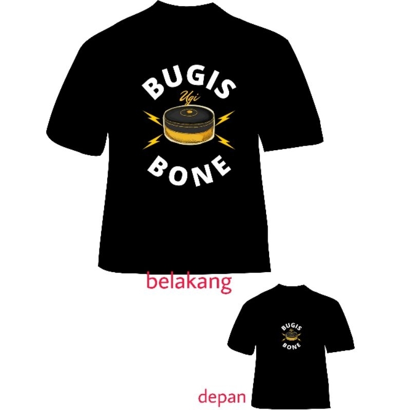 BISA COD KAOS BUGIS BONE UGI / KAOS MOTIF BUGIS SONGKOK / KAOS BUDAYA BUGIS