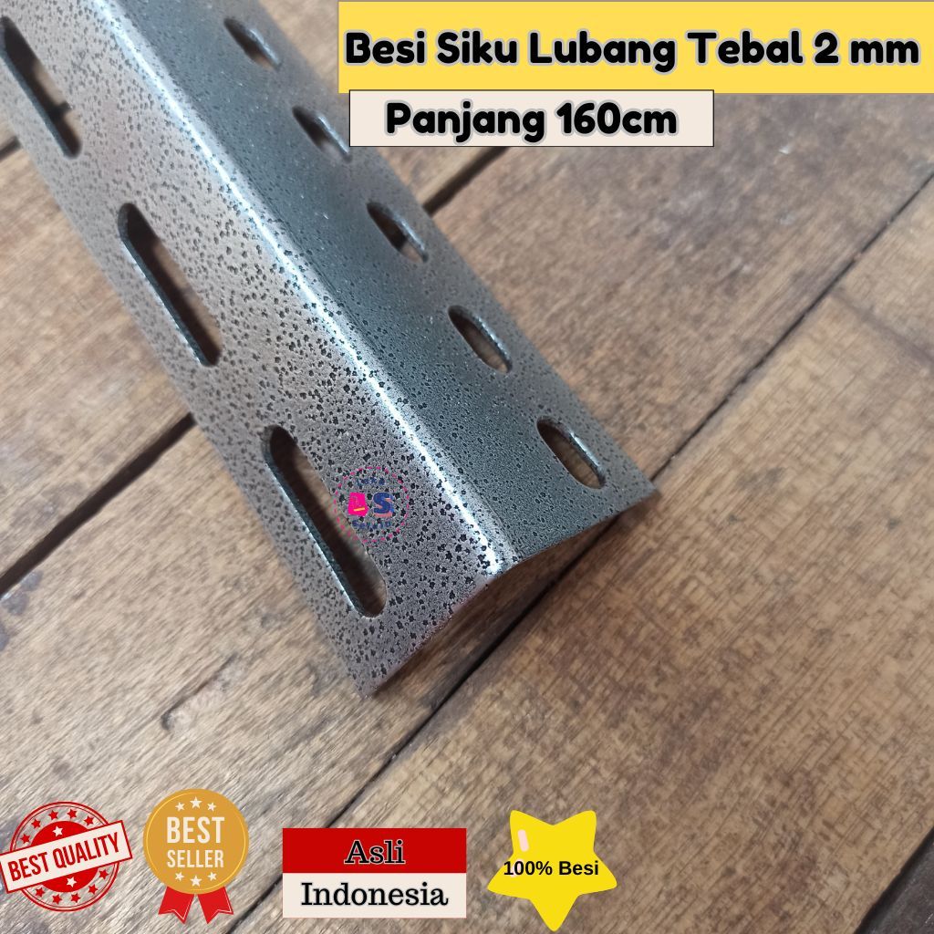 BESI SIKU LUBANG Tebal 2mm Panjang 160 cm / 1.6 meter