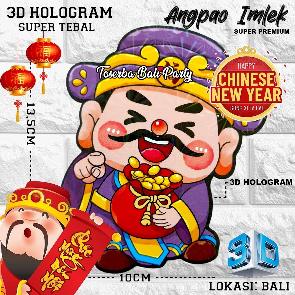 

KERTAS ANGPAO IMLEK CAI SHEN 5 SUPER PREMIUM - LUNAR YEAR
