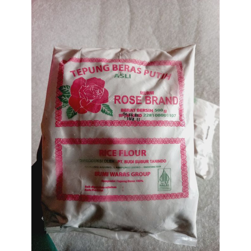 

Tepung beras Rose Brand 500gram