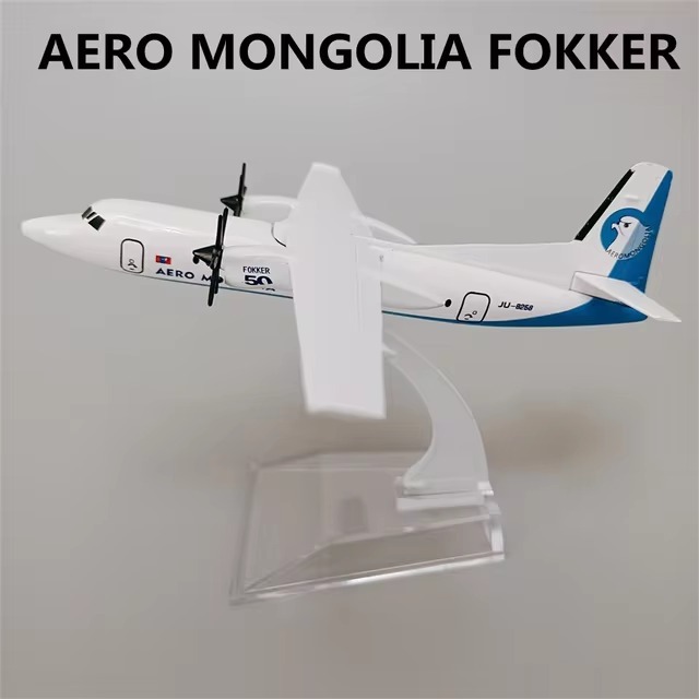 Diecast Miniatur Pesawat ATR72-600 Aero Mongolia