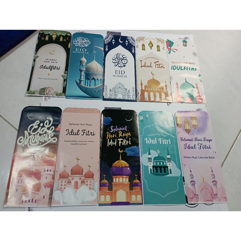 

Amplop Lebaran 2025 Besar Desain Mix ! 1 Pack (50 Pcs) Motif Muslim Kartun Amplop Idul Fitri Premium Lucu Unik Ecer & Grosir