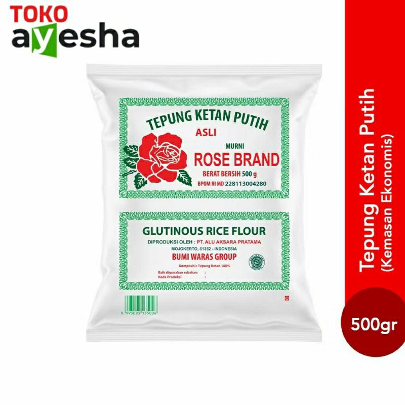 

Tepung Ketan Rose Brand 500 gr