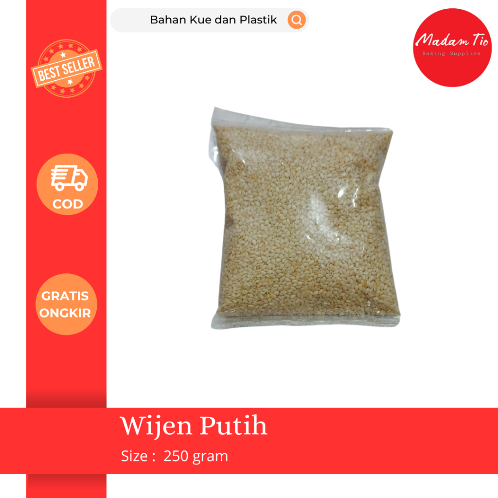 

Biji Wijen Putih 250gram 1pcs