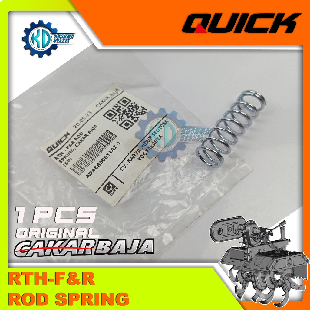 RTH F&R ROD SPRING CAKAR BAJA - PIR TUAS PERSENELING - PEGAS - CULTIVATOR - ROTARY - ORIGINAL - QUIC