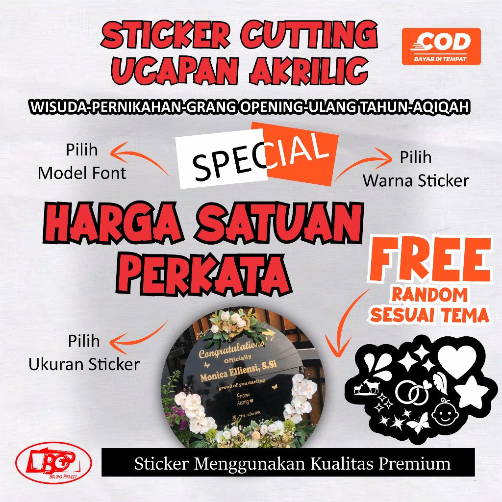 

STICKER CUTTING UCAPAN PREMIUM