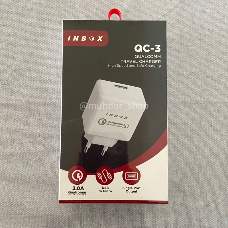 Travel Charger INBOX QC-3 Fast Charger