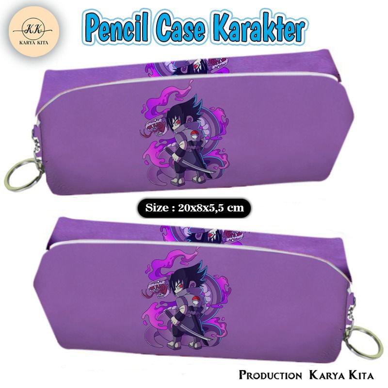 {TERLARIS TEMPAT PENSIL} KOTAK PENSIL GAMBAR ANIME SASUKE TAK01