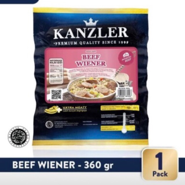

Kanzler Beef Wiener 360gr - Sosis Sapi Premium Quality