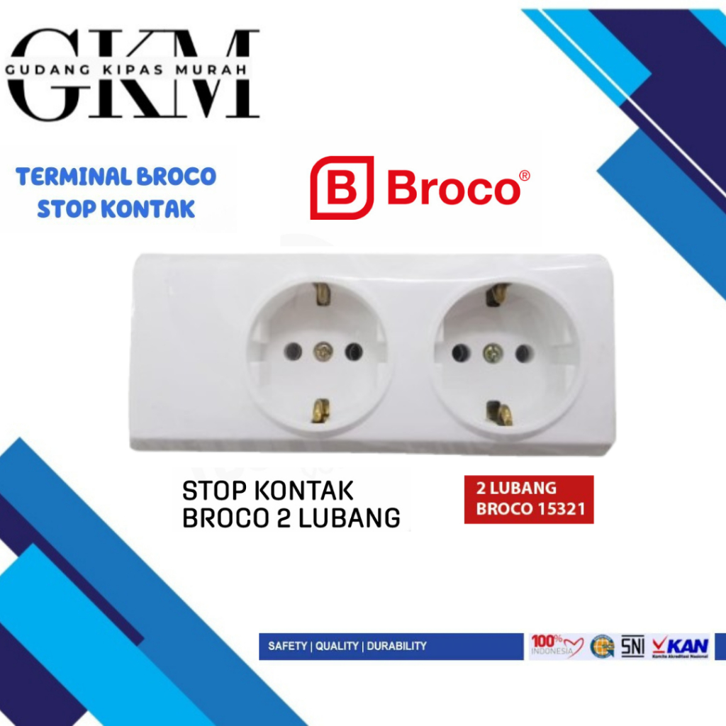 STOP KONTAK TERMINAL 2 LUBANG 15321 NCP BROCO
