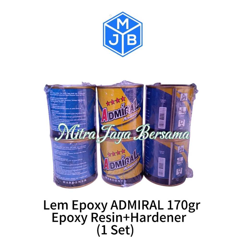 Lem Epoxy Resin + Hardener Admiral Original 1 Set/Paket