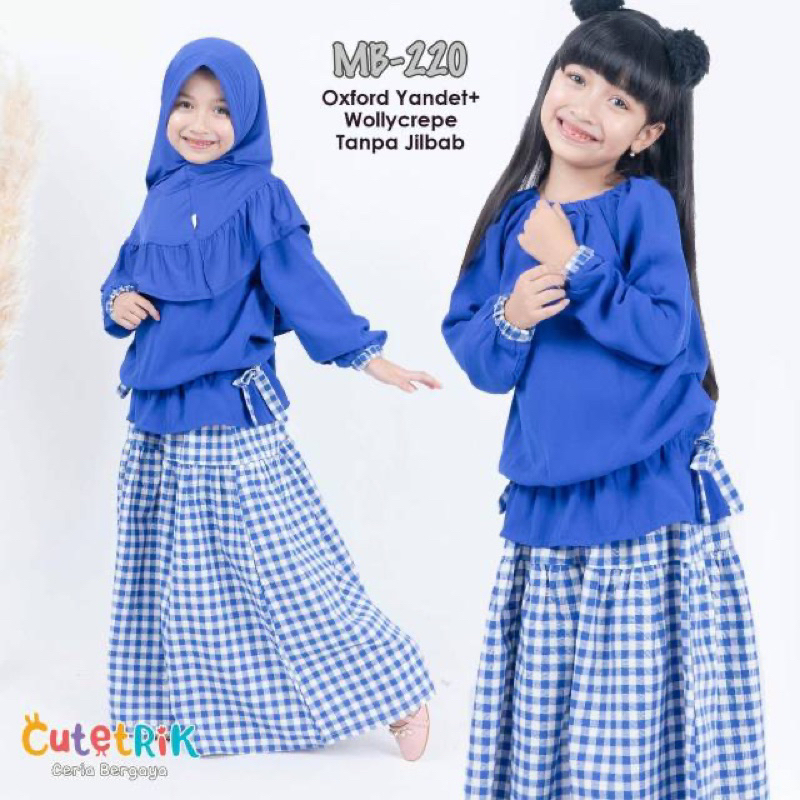 Preloved baju setelan anak (atasan & rok)