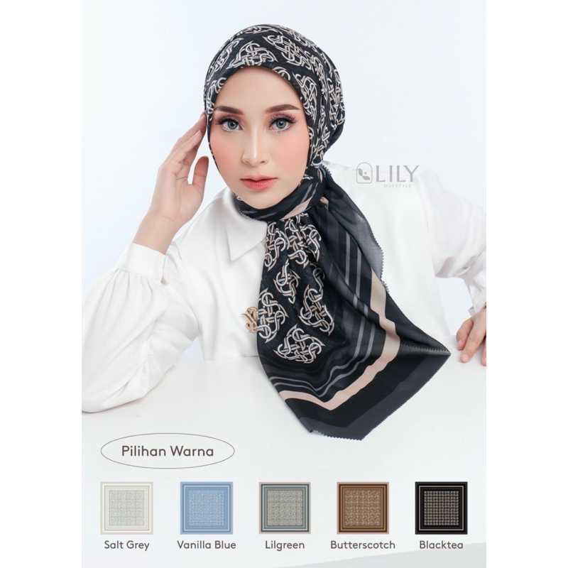 Hijab Segiempat Motif LY Cleopatra Series