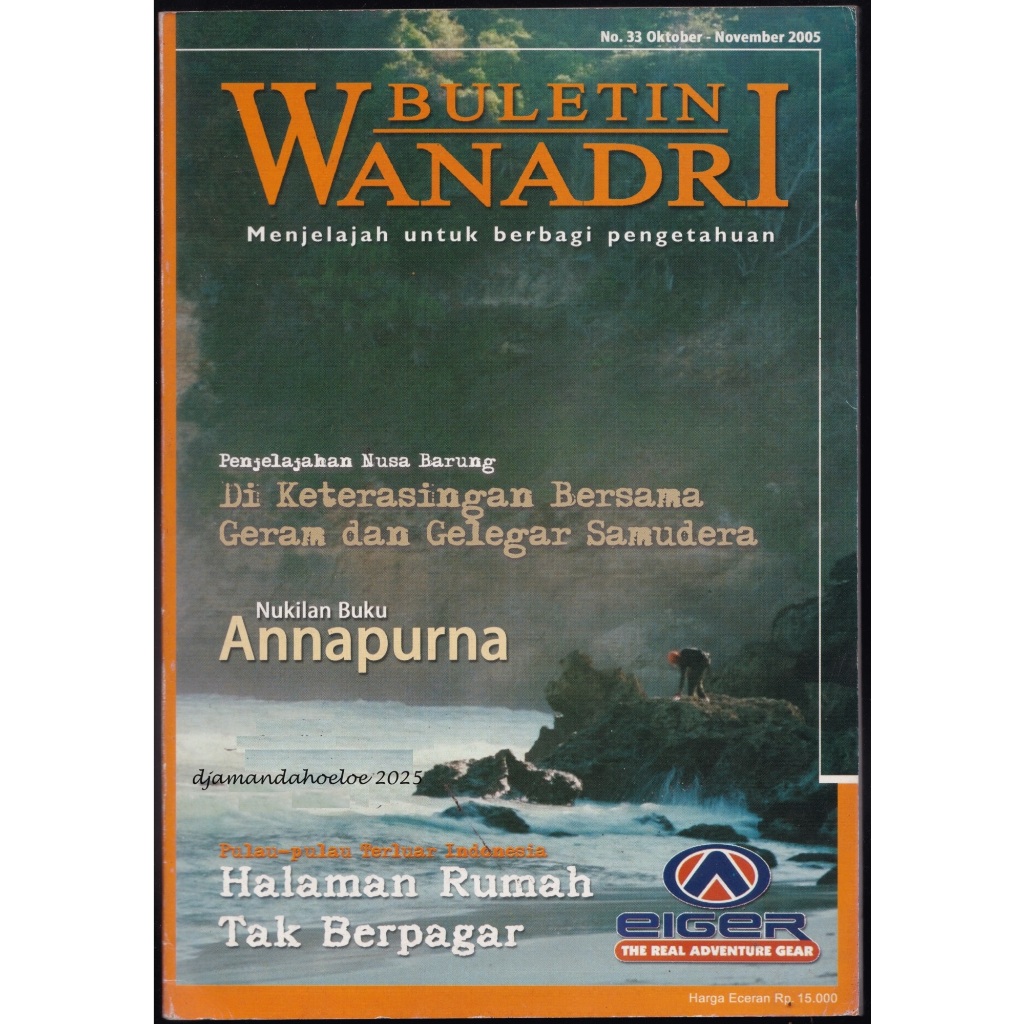 Majalah Hobby: Buletin Wanadri edisi Oktober 2005