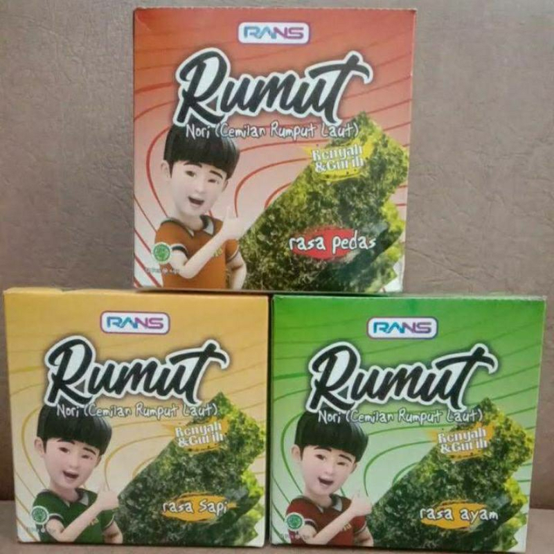 

Rumut Nori Cemilan Rumput Laut 12x4 gr ALL VARIANT