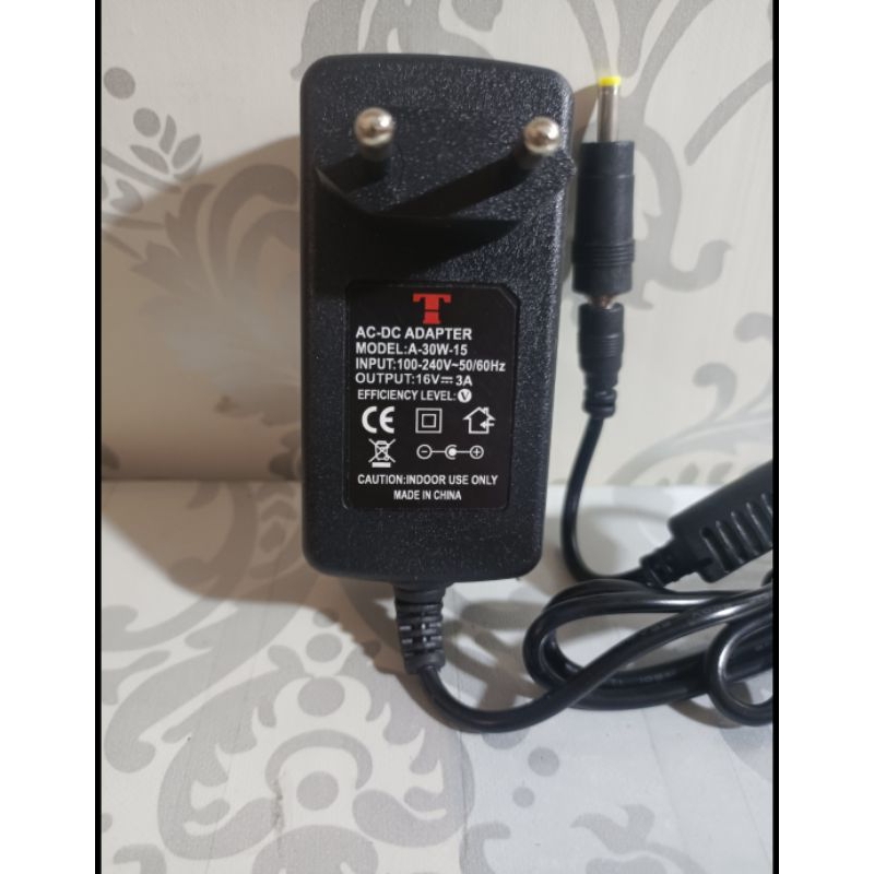 adaptor untuk charger speaker advance k 1512f dan k1812b(16 votl)