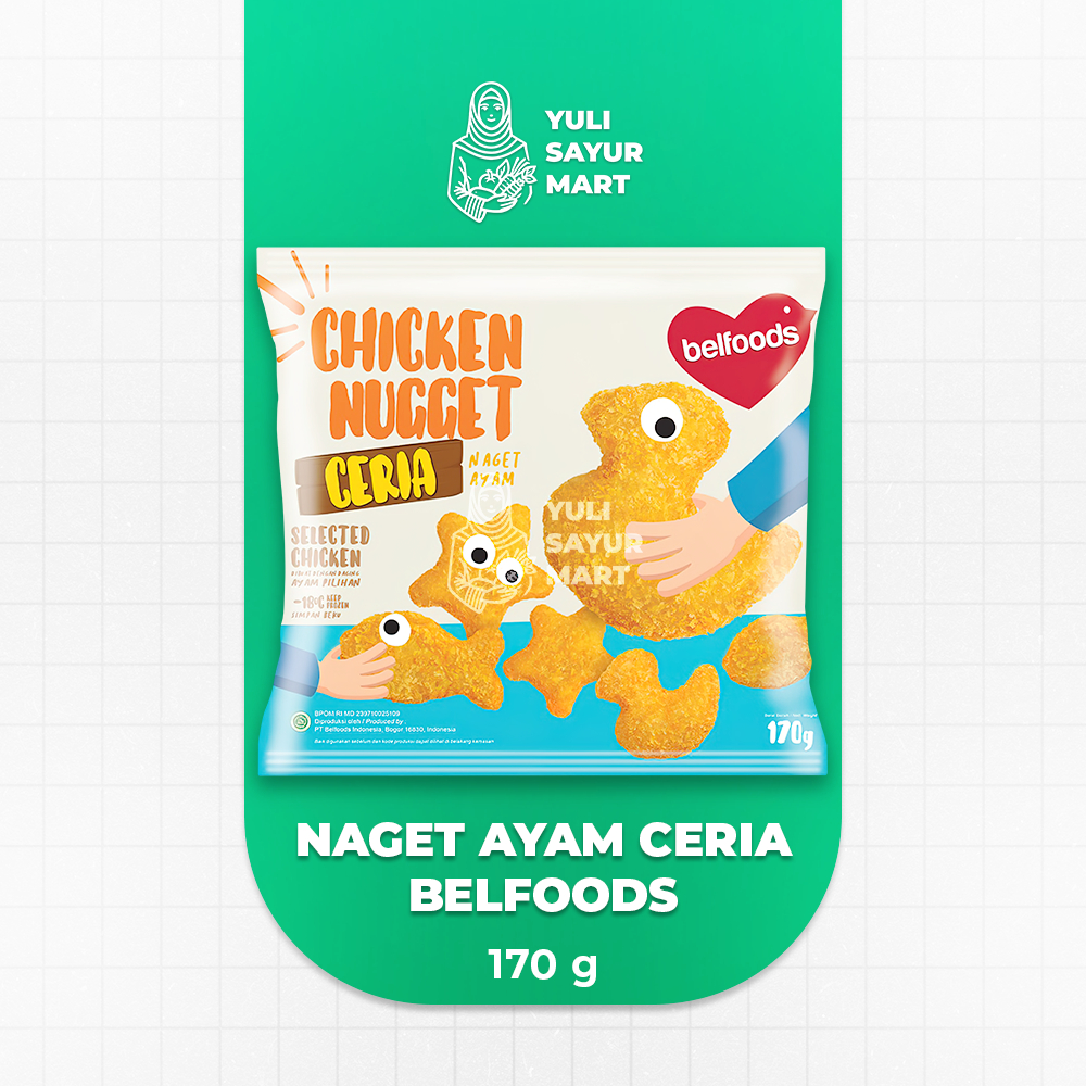 

Naget Ayam Ceria Belfoods 170g - Yuli Sayur Mart