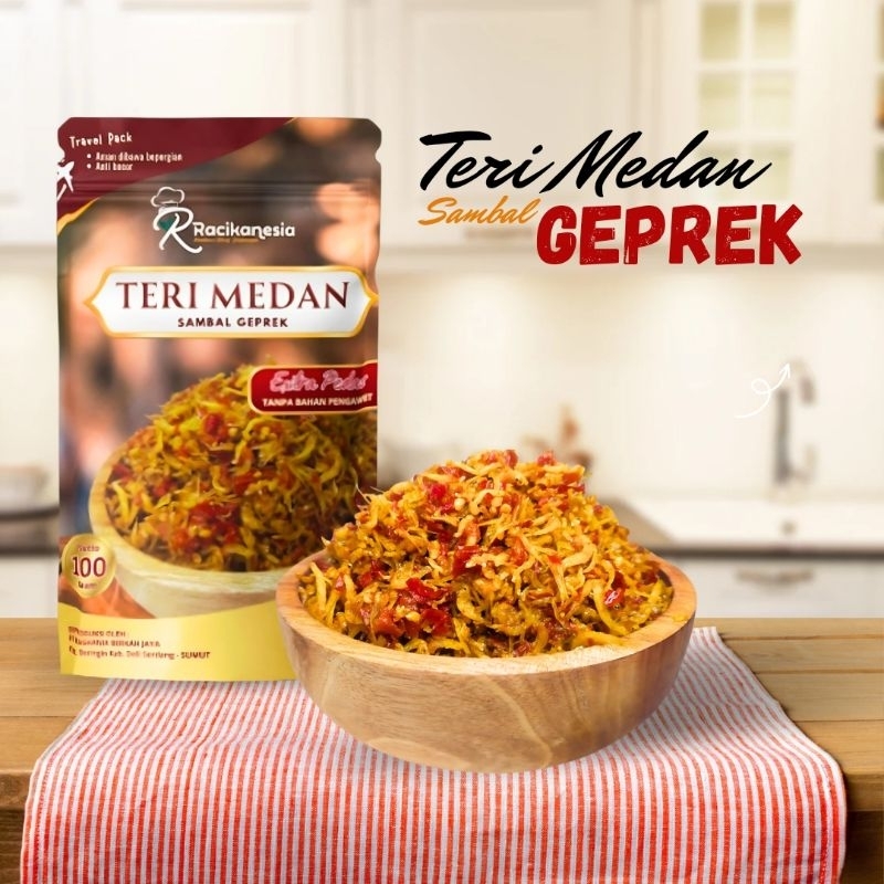 

Racikanesia Teri Medan Sambal Geprek