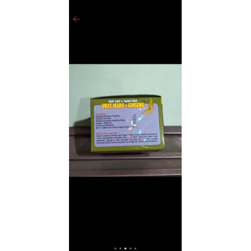 

Madu Ginseng botol plastik asli