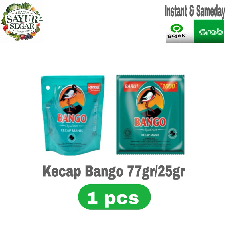 

Kecap BANGO kemasan sachet 77gr/25gr