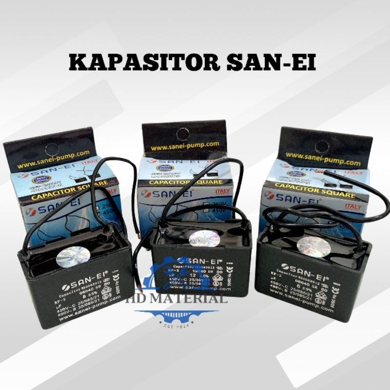 Kapasitor Kotak Pompa Air / Kapasitor Pompa Air 6UF, 8UF, 10UF, 12UF, 14UF / Capacitor Pompa Air - S