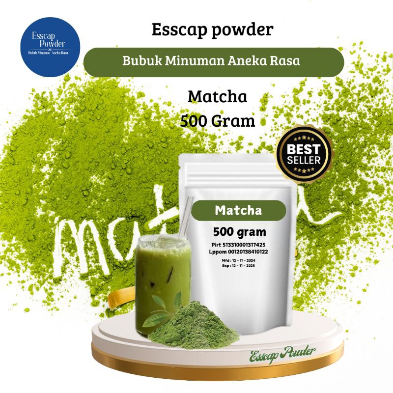 

Bubuk Minuman Matcha 500g – Minuman Instan Rasa Matcha Otentik, Lezat, Mudah Disajikan, Cocok untuk Usaha dan Rumahan