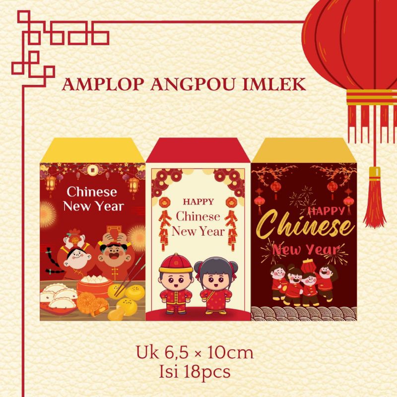 

amplop imlek // amplop angpou // amplop angpau imlek