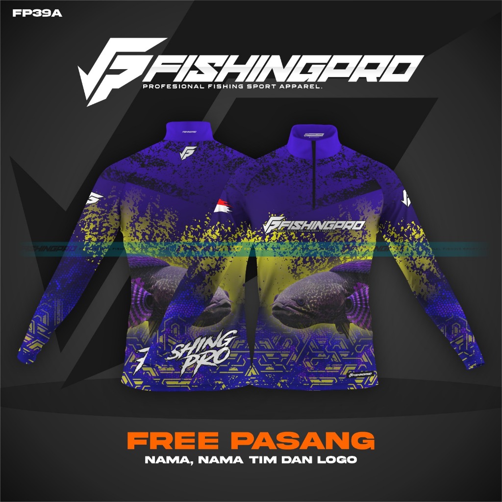 Jersey baju Mancing FishingPro Channa Snakehead Part 140 | Bahan anti UV