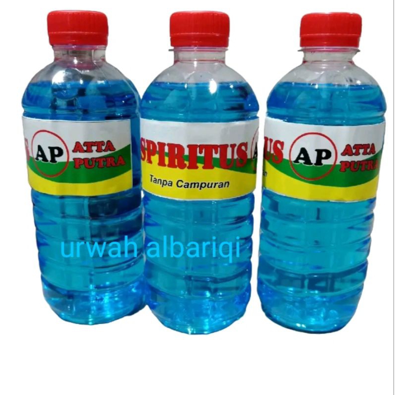 spritus cairan biru kemasan botol 500ml / mainan meriam spirtus