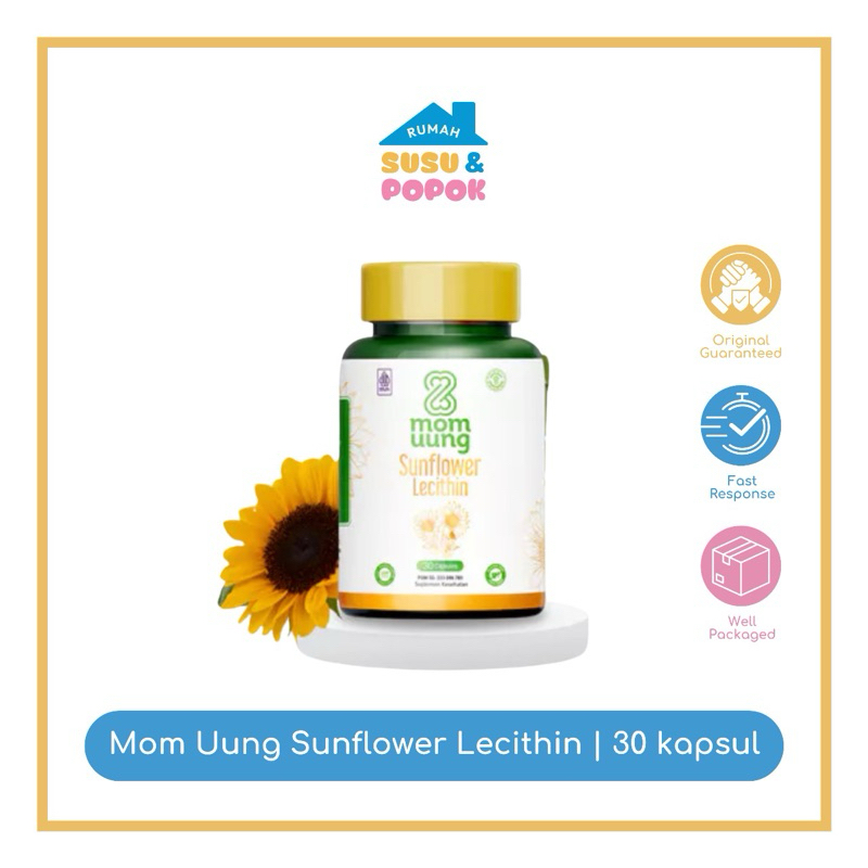 [Kemasan Baru] Mom Uung Sunflower Lecithin 30 Kapsul
