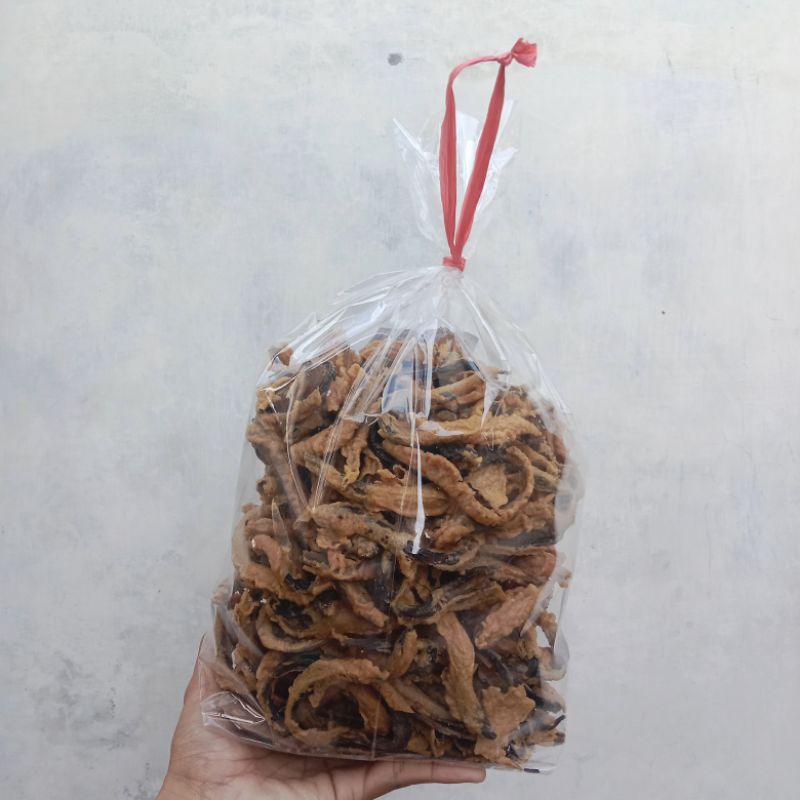 

Kripik Belut Tepung Tipis & Tebal