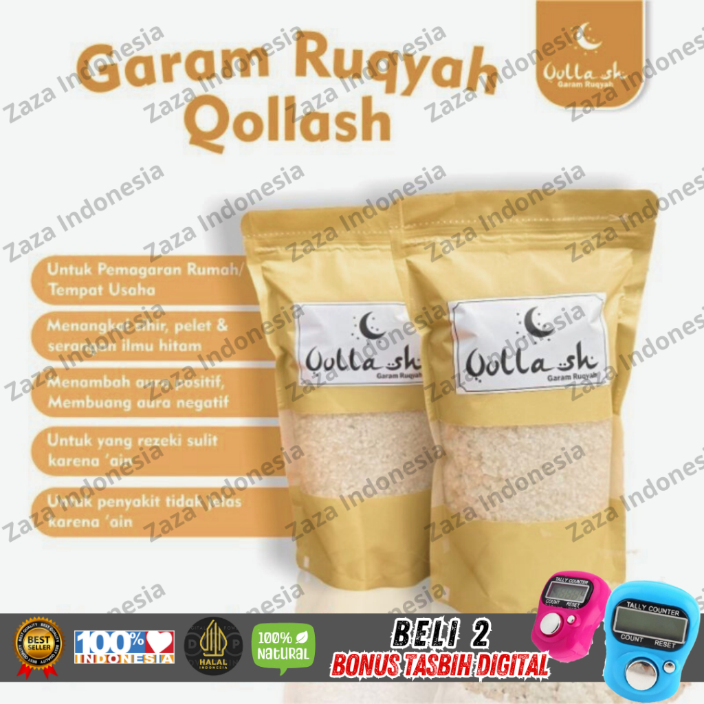 

Qollash garam ruqiah Asma 100% Asli Untuk Meruqyah/Menetralisir Rumah, Toko, Tempat usaha dari Energi Negatif atau jin