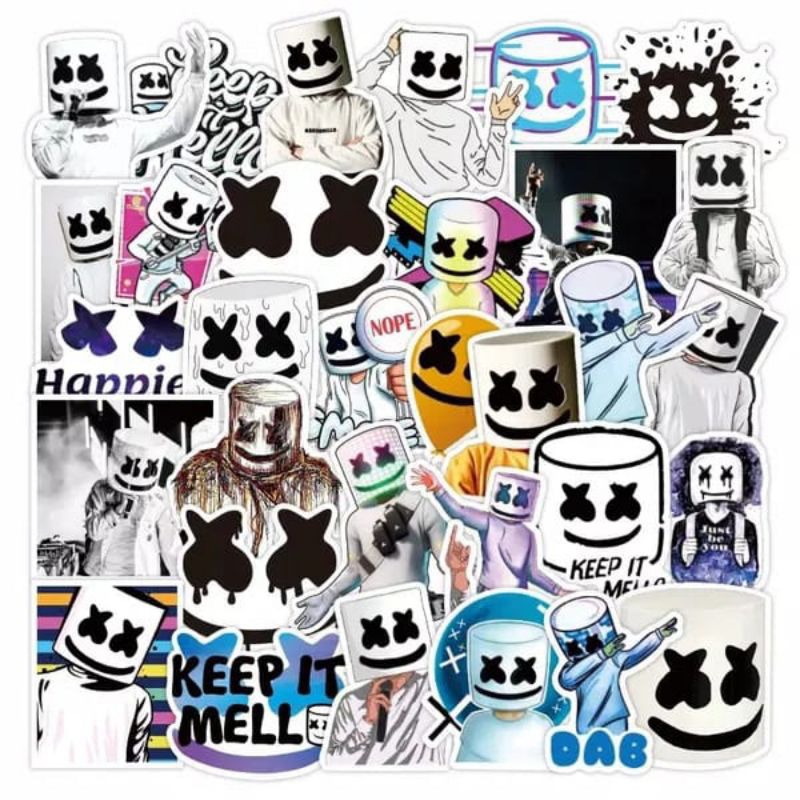 

Stiker DJ Marshmello EDM Icon Set Of 50