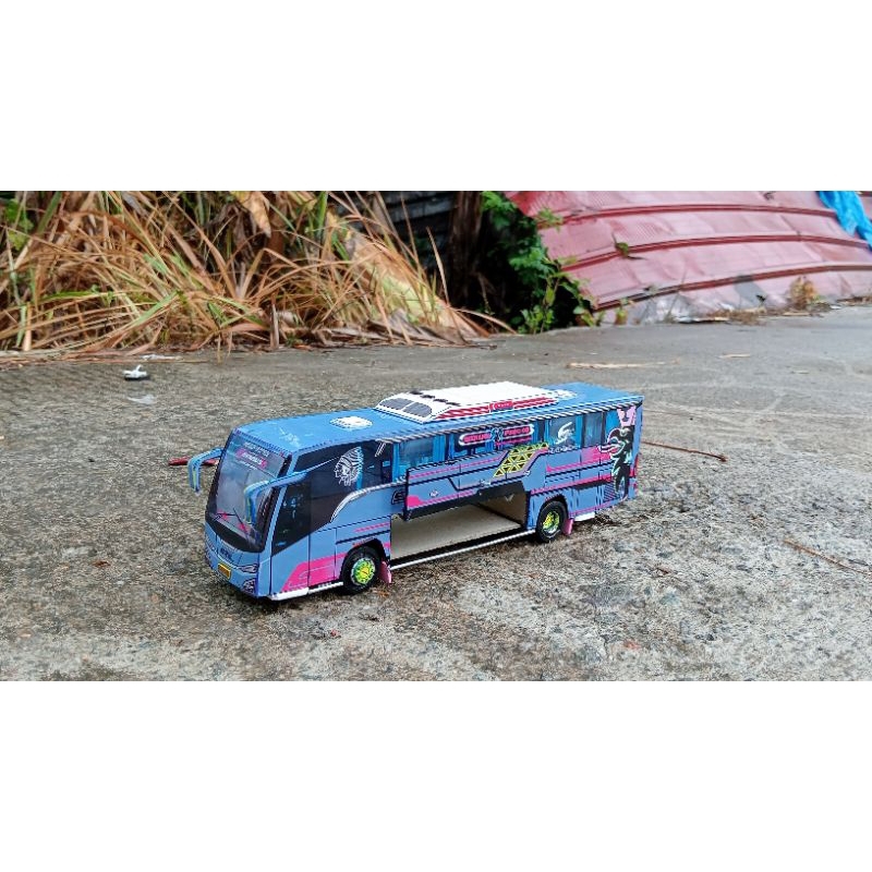 PAPERCRAFT BUS SGN HOLIDAY "HAYABUSA" SPEK BUKAAN