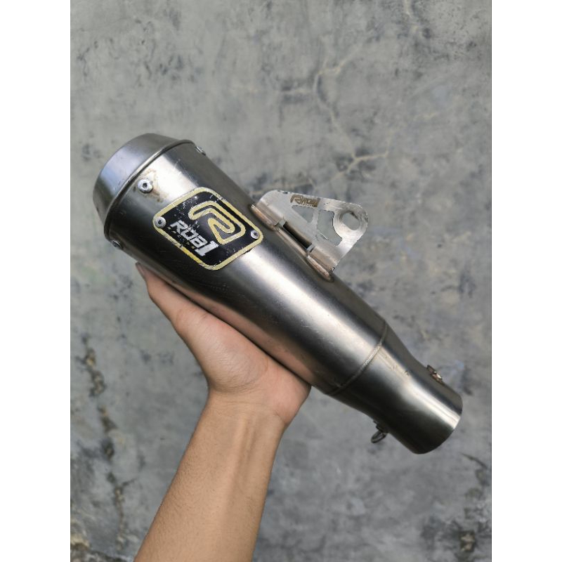 Sliencer Rob1 saringan full Inlet 50mm