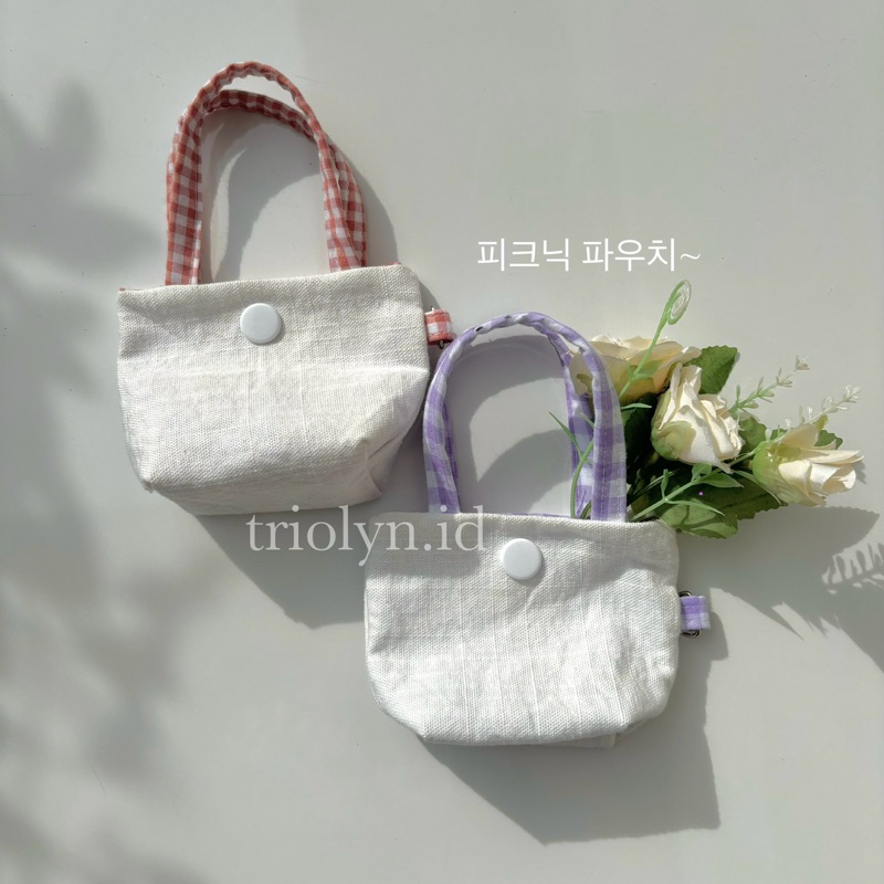 Pouch Korea Kotak Mini Tas Make Up Pouch Travel Lucu
