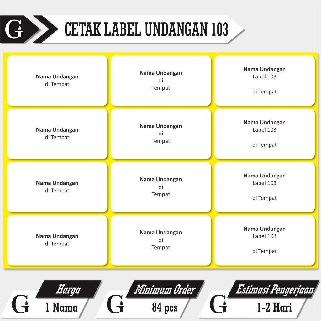 

Cetak Label Nama Undangan 103 Polos