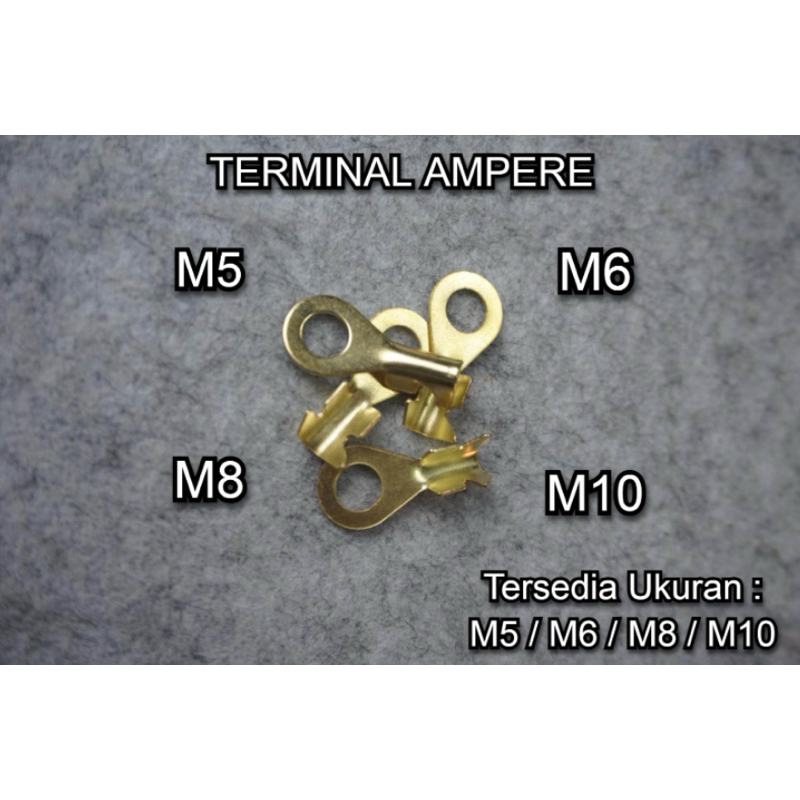 SKUN RING BULAT M10-10mm (100 pcs) /TERMINAL SKUN BAUT 14 KABEL KECIL
