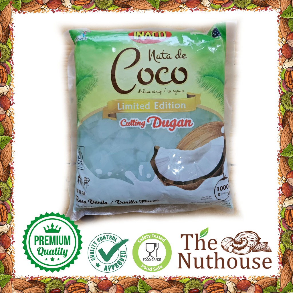 

INACO Nata De Coco Rasa Vanilla Cutting Dugan 1 Kg [HALAL] LIMITED EDITION