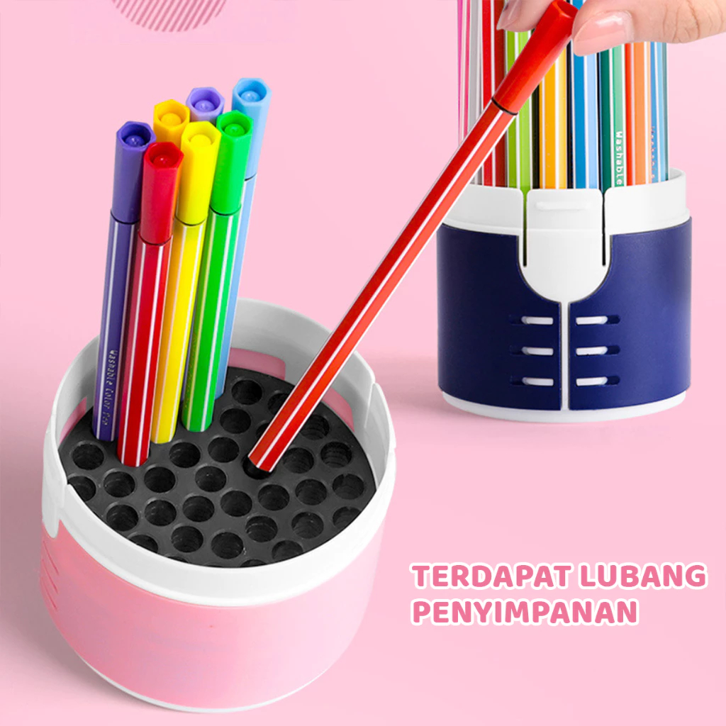 

Spidol Warna Warni 1 Set Hexagonal Watercolor Marker Pen Stabilo Pastel 12 dan 24 Warna premium