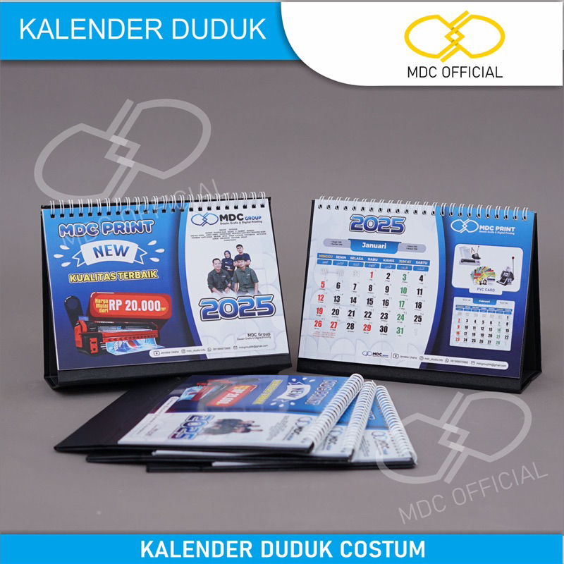 

Kelander Meja atau Kalender Duduk bisa Costum Foto dan Nama Usaha