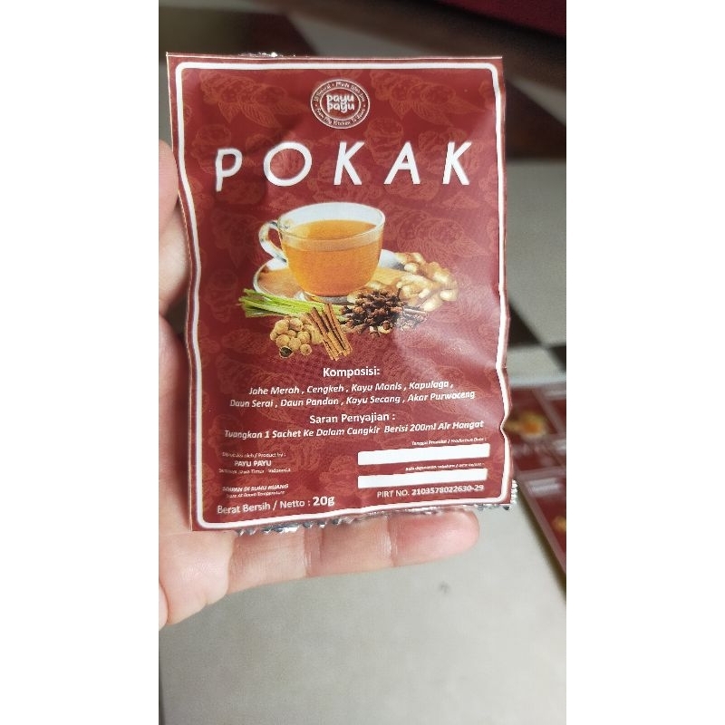 

wedhang POKAK sachet jahe merah + habatussauda+ purwoceng @20gram